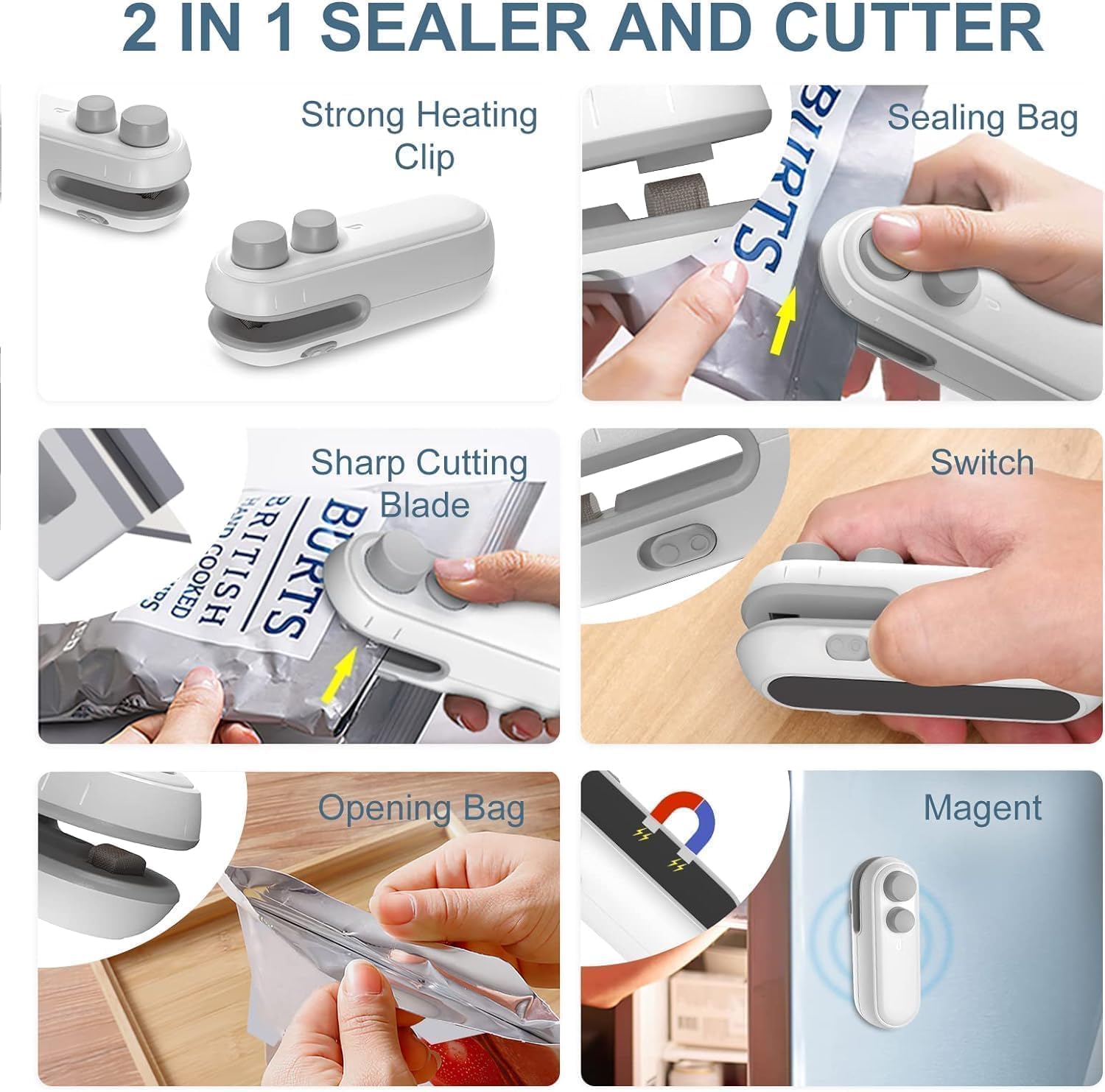 2 In 1 Rechargeable Mini Sealer